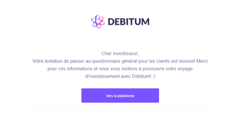 Debitum Network questionnaire